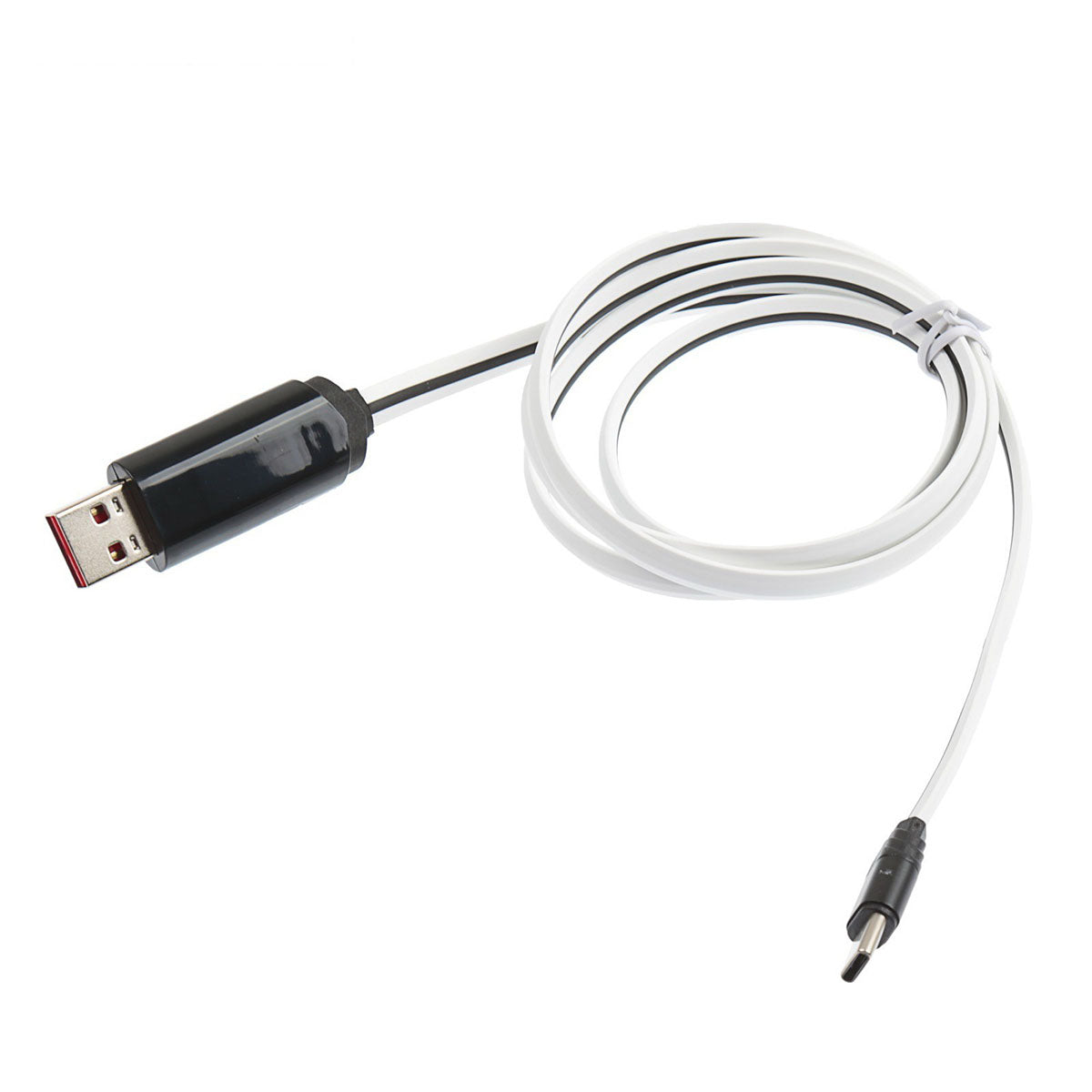 Кабель Hoco U29 Led Displayed Lightning-USB 1m Білий