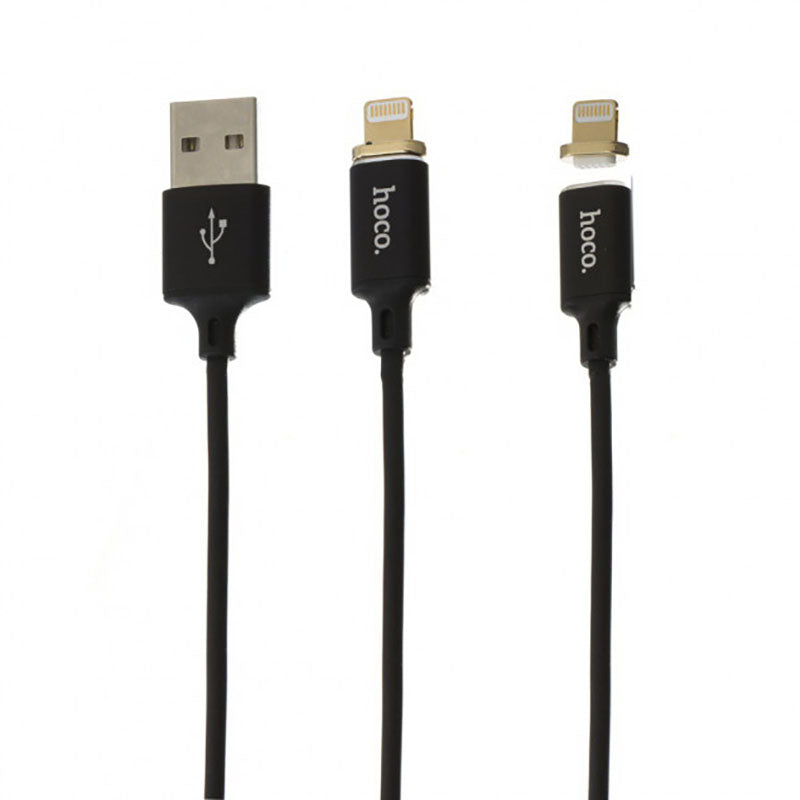 Кабель Hoco U28 Magnetic Adsorption Lightning-USB 1m Black