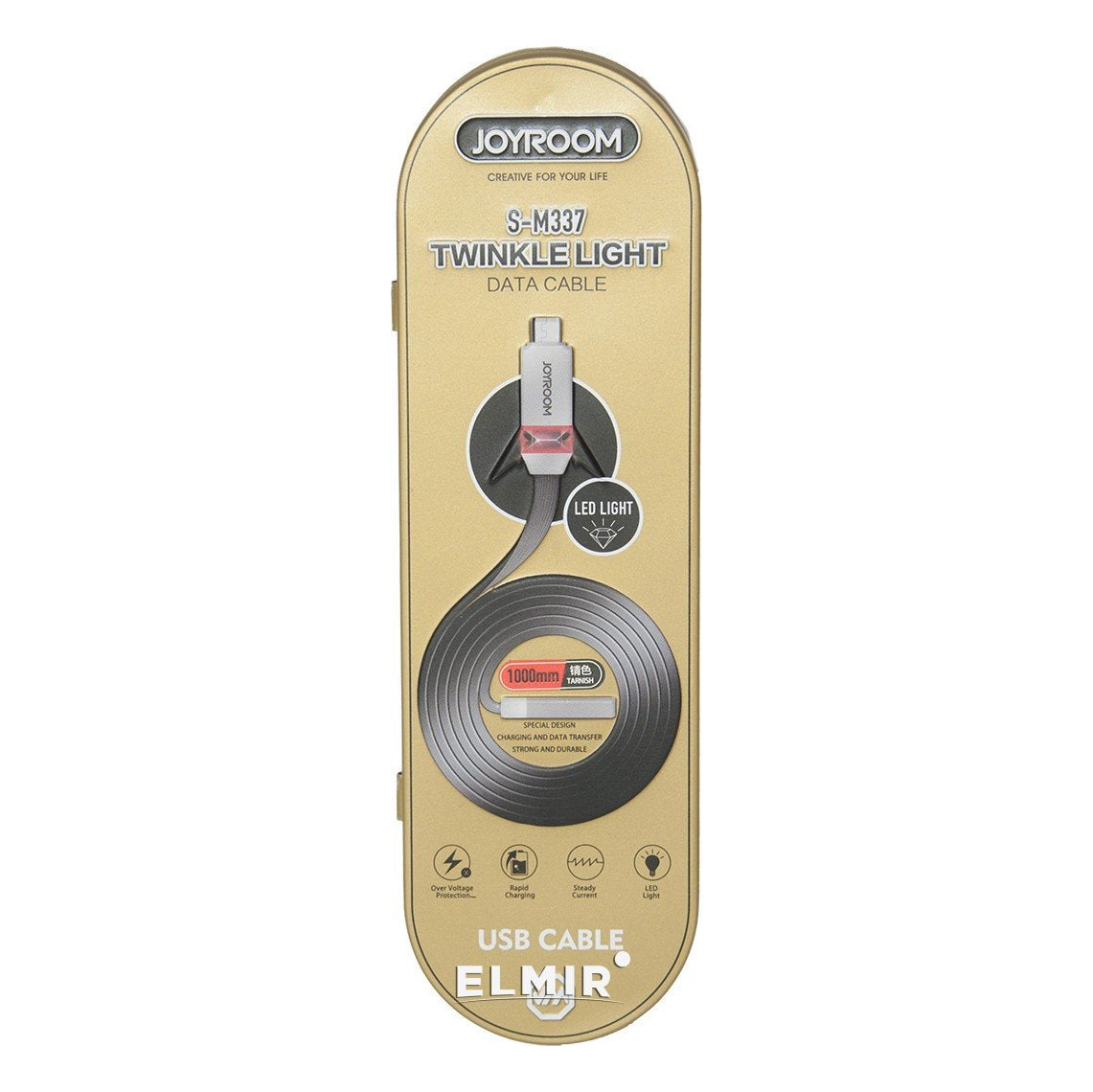 Кабель Joyroom S-M337 Crysta microUSB Темно-сірий