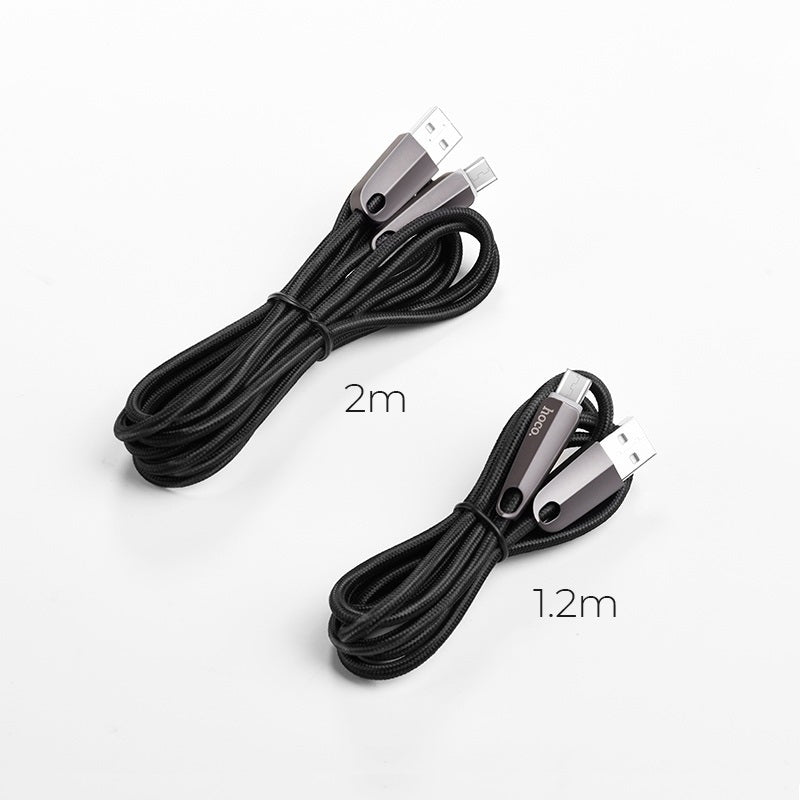 Кабель Hoco U35 Space Shuttle Smart Power Off Type-C 1.2M Black