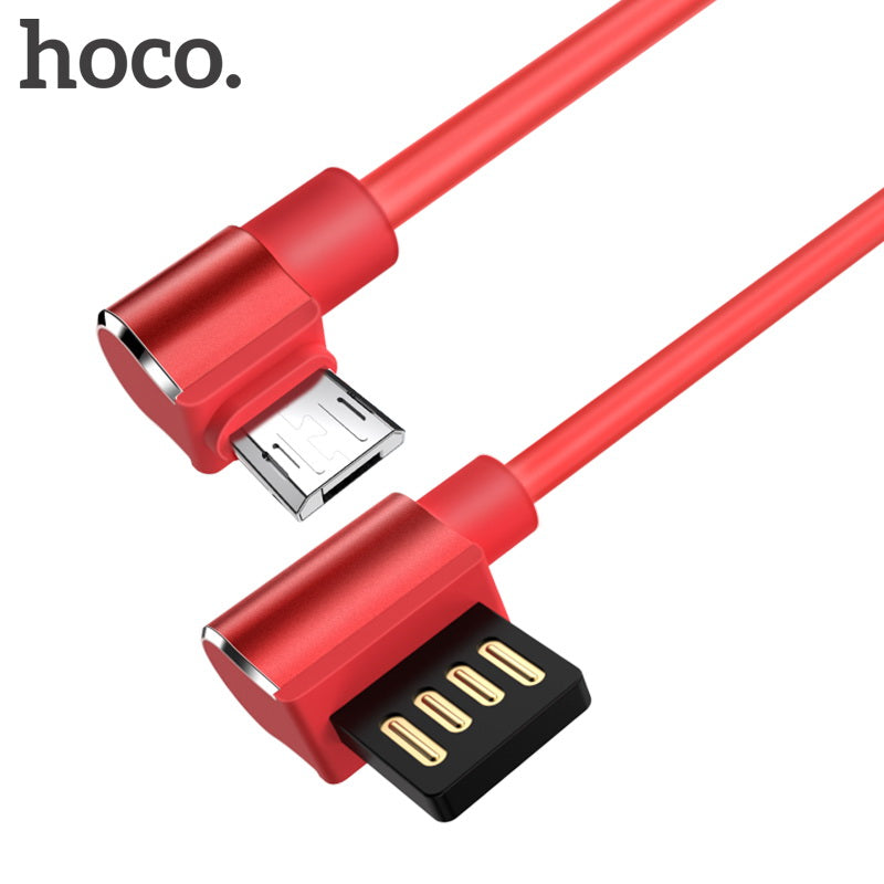 Кабель Hoco U37 microUSB L Червоний
