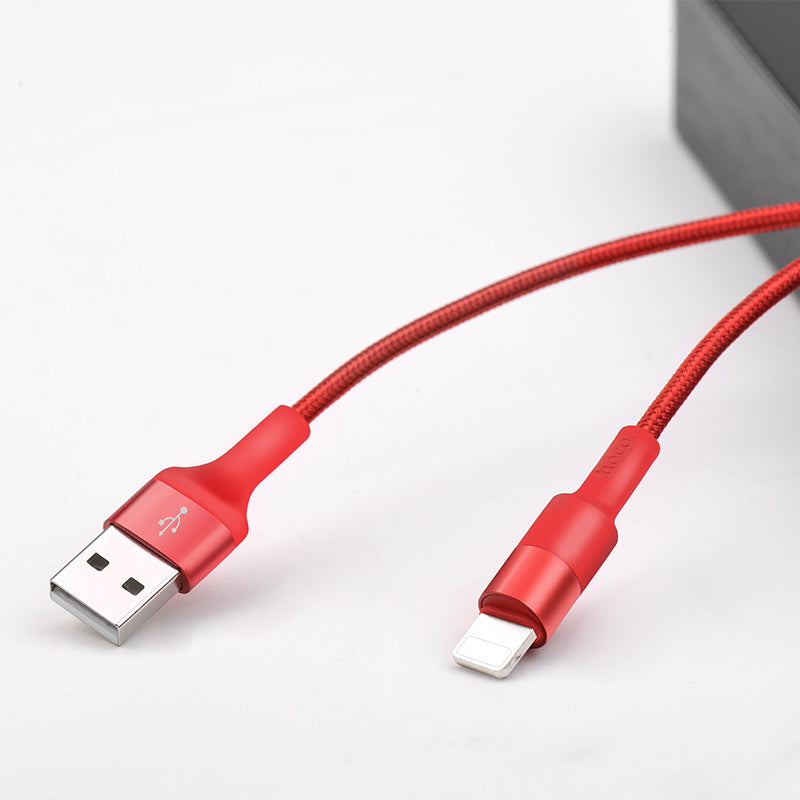 Кабель Hoco X26 Xpress Charging microUSB-USB 1m Червоний
