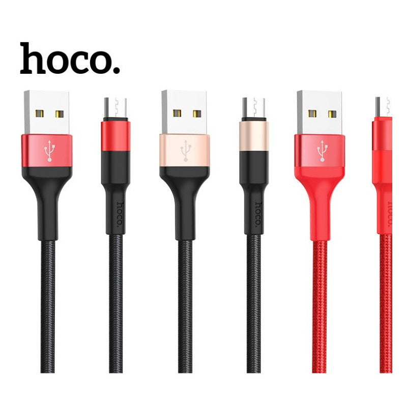 Кабель Hoco X26 Xpress Charging microUSB-USB 1m Червоний