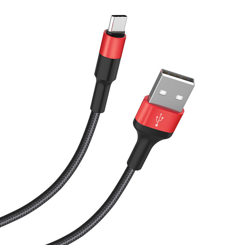 Кабель Hoco X26 Xpress Charging USB Type-C-USB 1m Червоно-Чорний