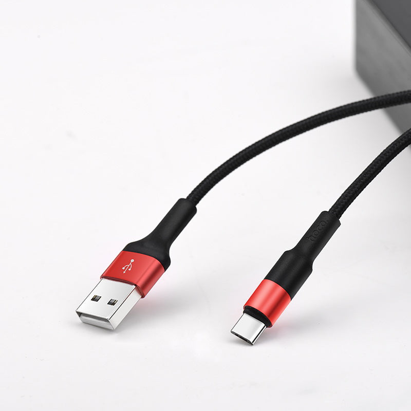 Кабель Hoco X26 Xpress Charging USB Type-C-USB 1m Червоно-Чорний