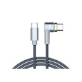 Кабель Hoco U40C Angled Magnetic Charged Type-C 87W 4A, 1.8m Metal Gray