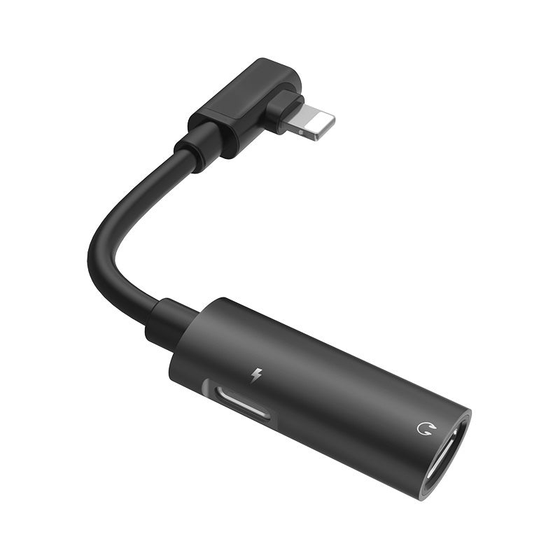 Перехідник Hoco LS18 Dual Lightning audio converter Lightning-Lightning Black