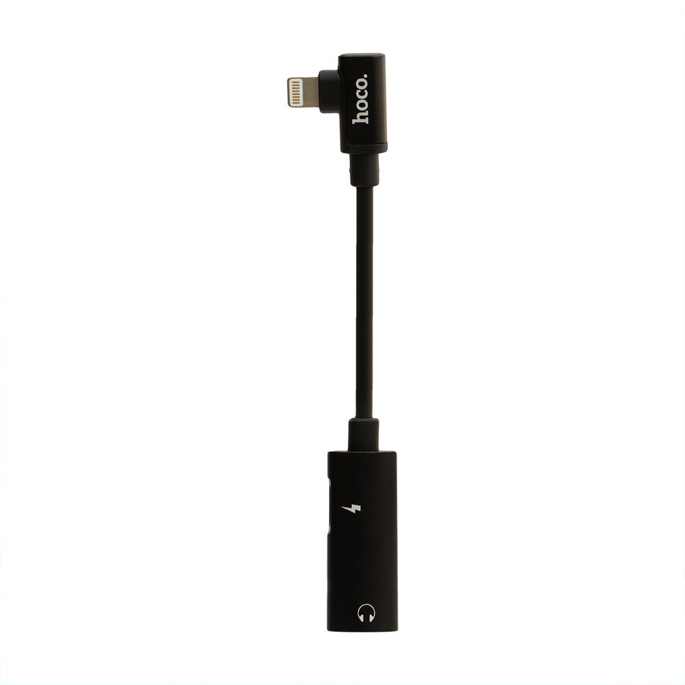 Перехідник Hoco LS17 Lightning to 3.5 Jack Black