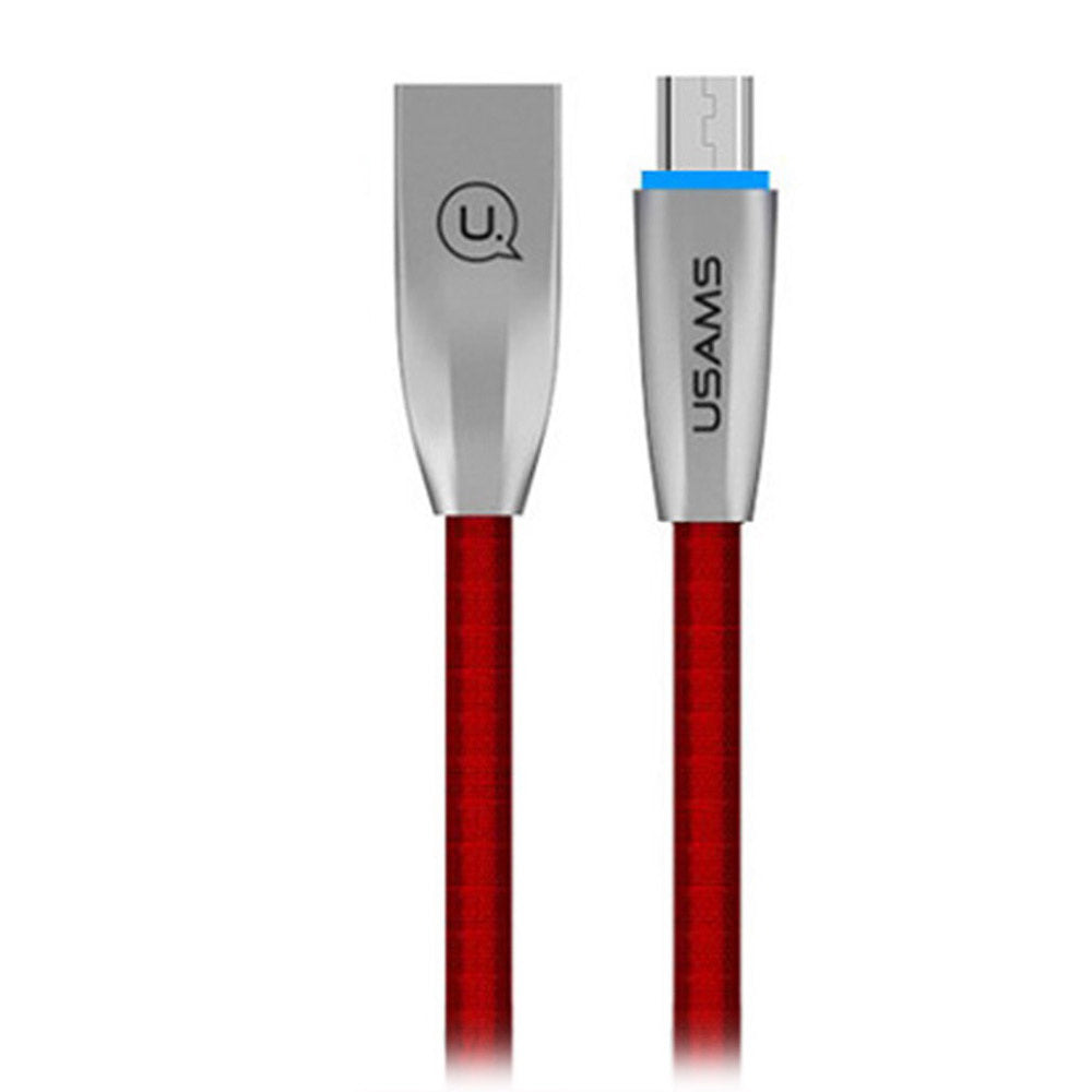 Кабель Usams US-SJ183 Micro Smart Full-charge - U-Light 1.2m Red