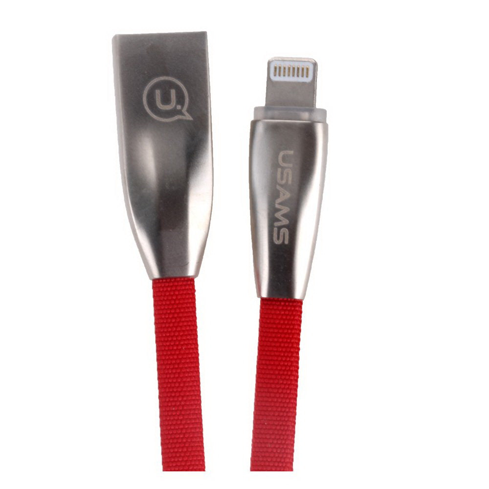 Кабель Usams US-SJ182 lightning Smart Full-charge -U-Light 1.2m Червоний