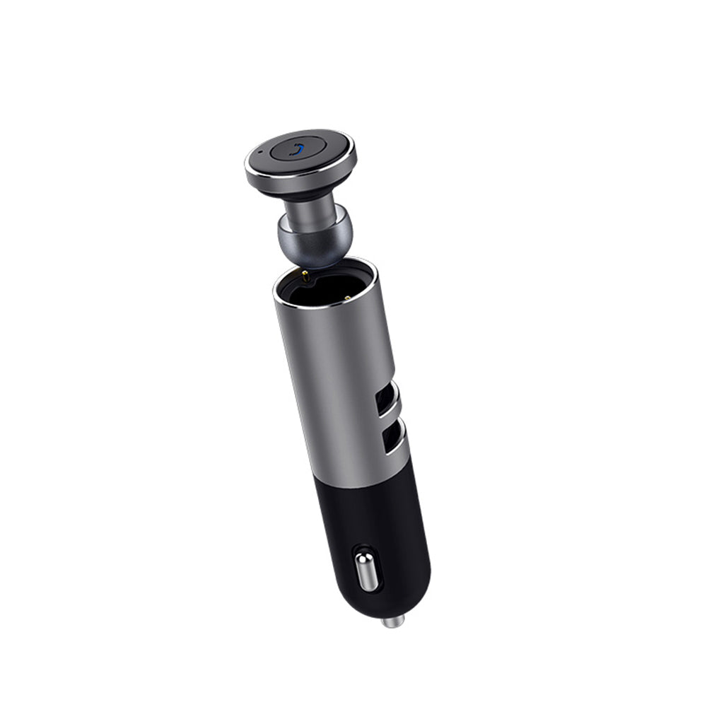 Автомобільний зарядний пристрій + Bluetooth гарнітура Awei A870BL 1USB 2.1А Gray