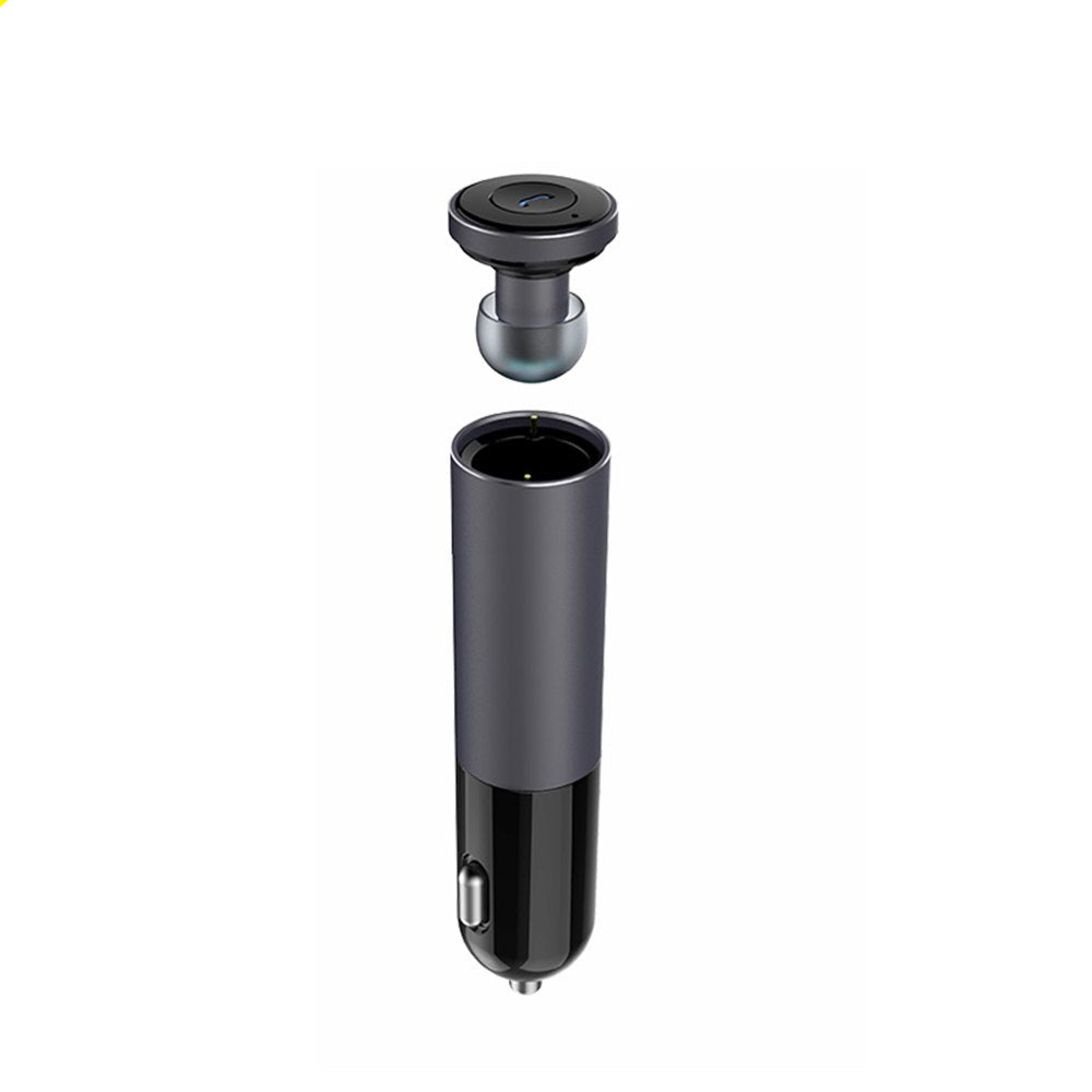 Автомобільний зарядний пристрій + Bluetooth гарнітура Awei A870BL 1USB 2.1А Gray