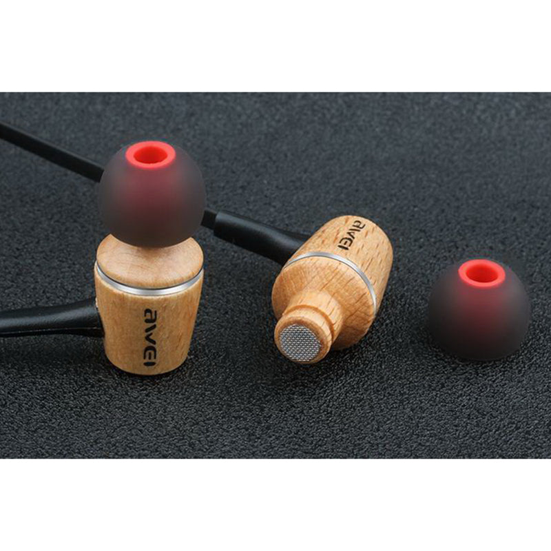 Навушники Awei ES80TY With Mic Volume Control Black