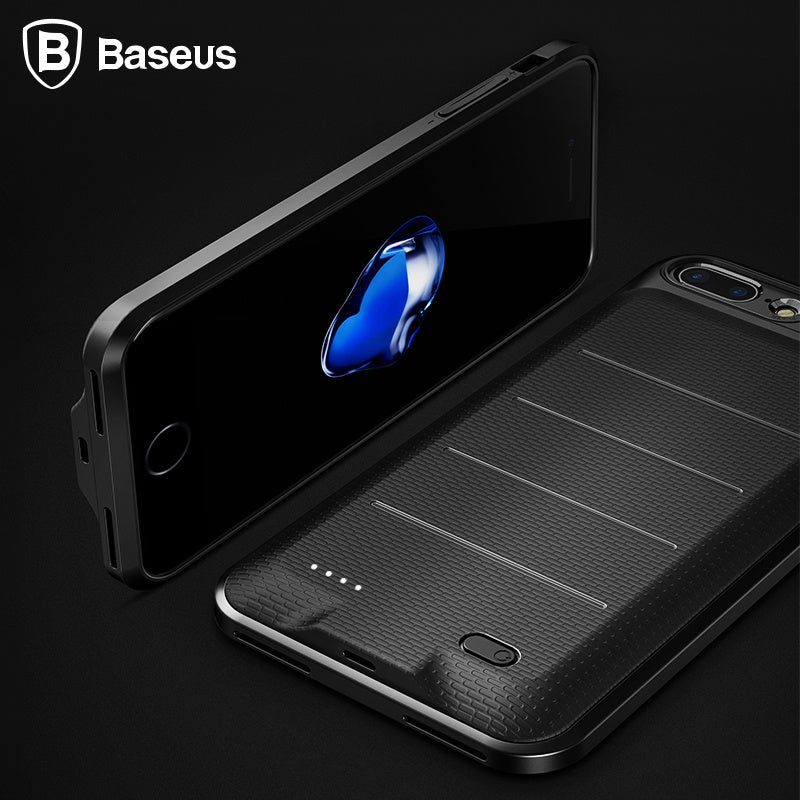 Чохол-PowerBank Baseus Plaid Backpack Power Bank Case 3650MAH для iPhone 8 Plus/7 Plus Black