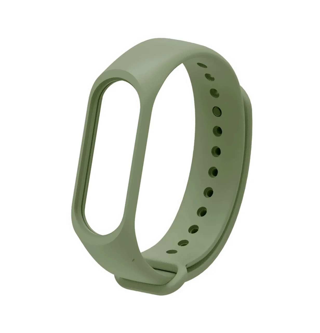 Без бренда Силіконовий ремінець для фітнес браслета Xiaomi Mi Band 3/4 Olive
