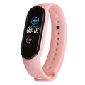 Без бренда Силіконовий ремінець для фітнес браслета Xiaomi Mi Band 5 Pink