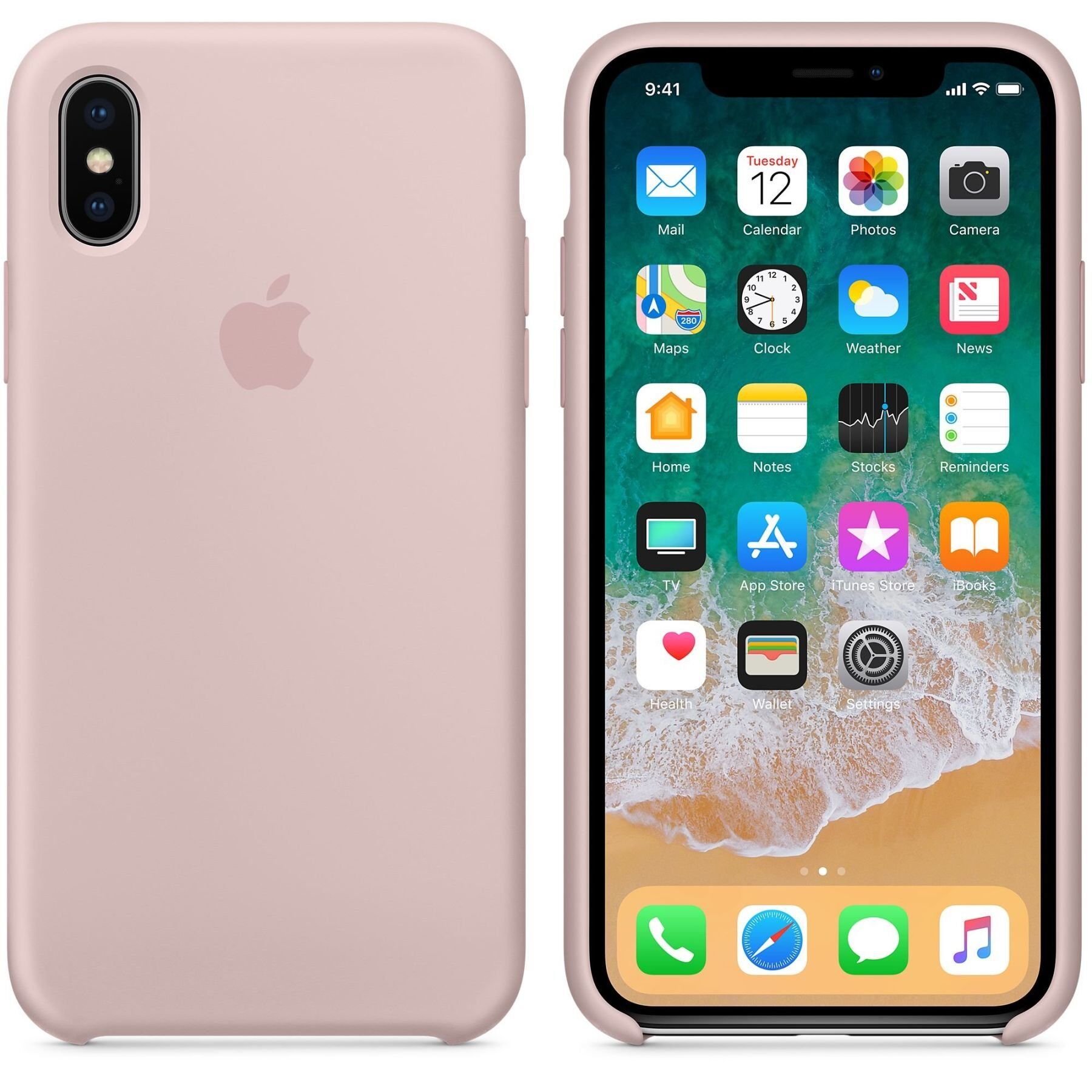Чохол HC Silicone Case для Apple iPhone X/XS Pink Sand Без бренда