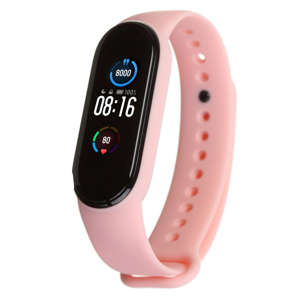 Без бренда Силіконовий ремінець для фітнес браслета Xiaomi Mi Band 5 Purple