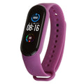 Без бренда Силіконовий ремінець для фітнес браслета Xiaomi Mi Band 5 Purple