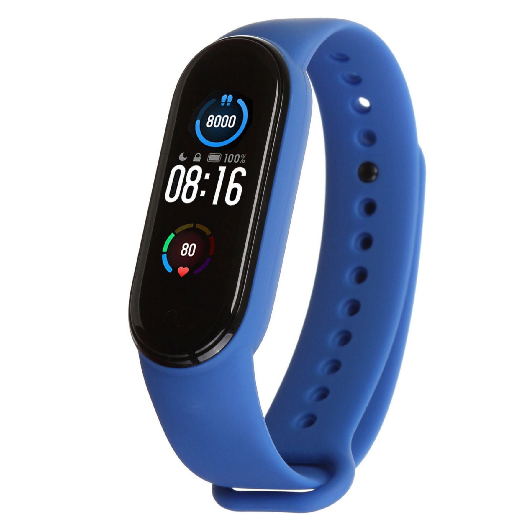 Без бренда Силіконовий ремінець для фітнес браслета Xiaomi Mi Band 5 Royal Blue