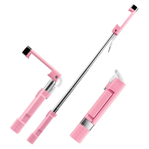 Монопод Hoco K3 Beauty wire controllable AUX Pink
