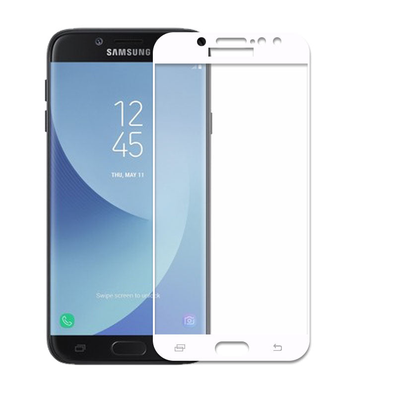 Без бренда Захисне скло Full Cover для Samsung Galaxy J3 2016 Біле