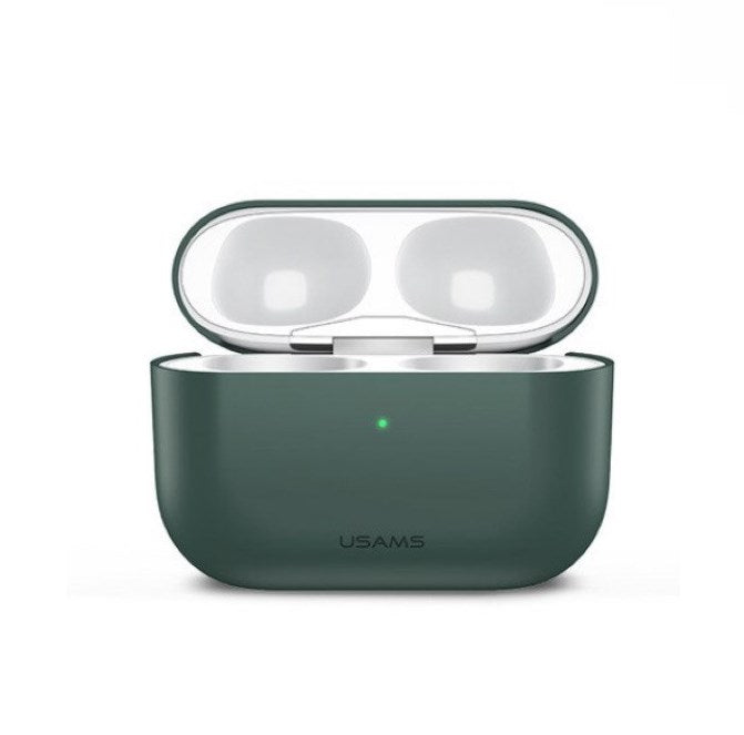 Чохол для Apple Airpods Pro Usams US-BH569 Ultra-thin Silicone Protective Cover Green