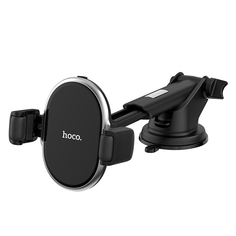 Автодержатель Hoco S12 Rich power wireless charging Black