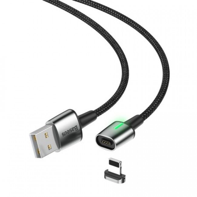 Кабель Baseus Zinc Magnetic Lightning (1.5A) 2m чорний