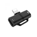 Перехідник Hoco LS20 Apple dual lightning digital audio Black