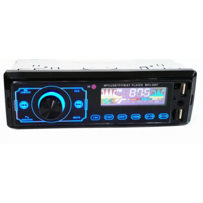 Автомагнітола MP3-3887 1DIN Bluetooth USB SD 4×50W