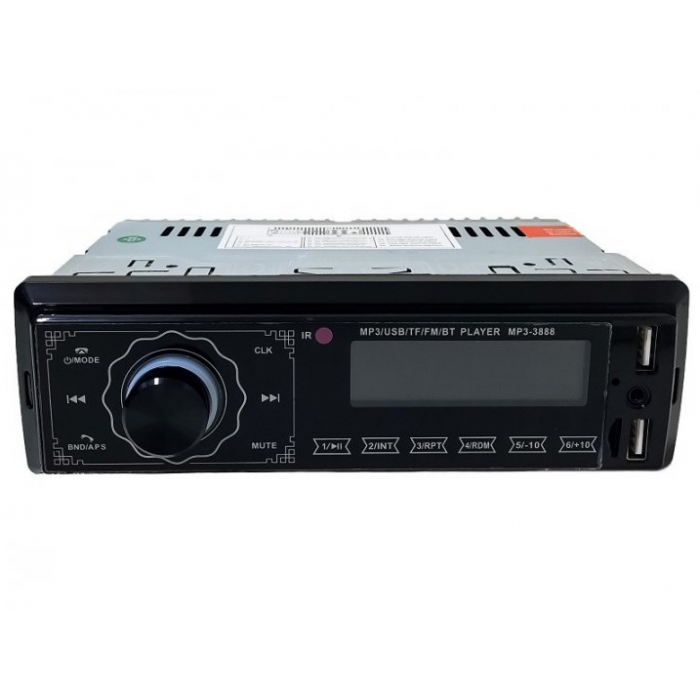 Автомагнітола MP3-3888 1DIN Bluetooth USB SD 4×50W