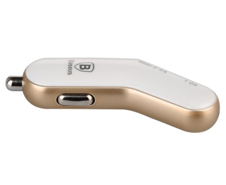 Автомобільне зарядне пристрій Baseus smart-thin business series Gold/Silver