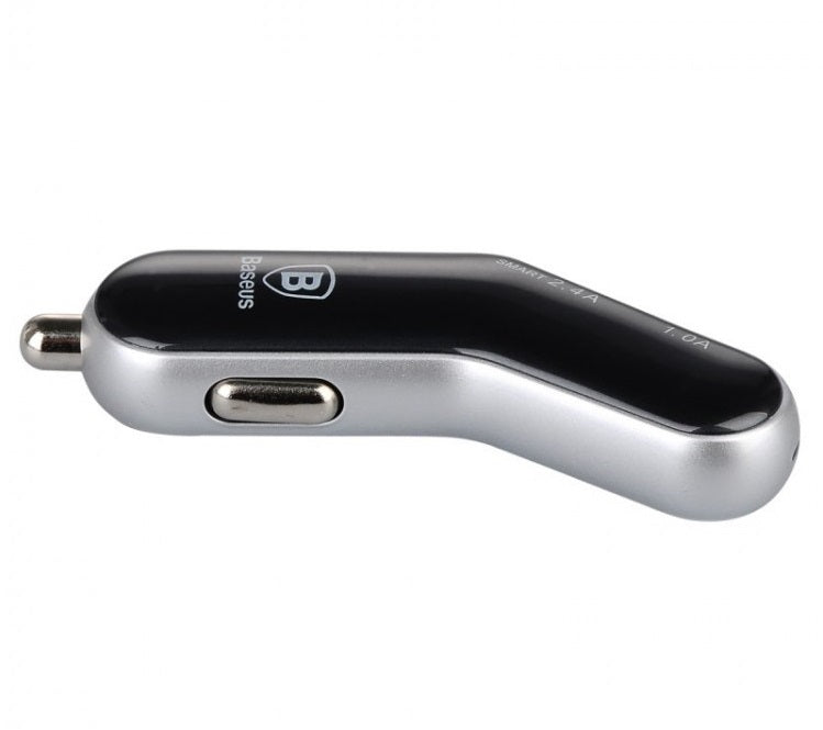 Автомобільне зарядне пристрій Baseus smart-thin business series White/Gold
