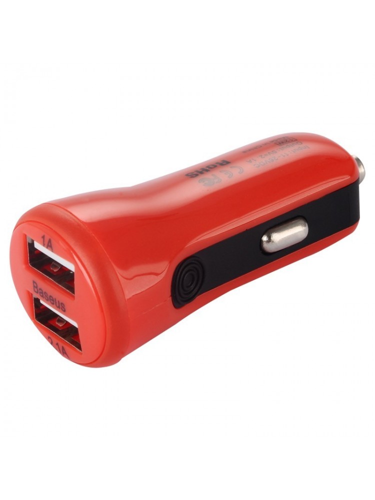 Автомобільне зарядне пристрій Baseus Tiny Red