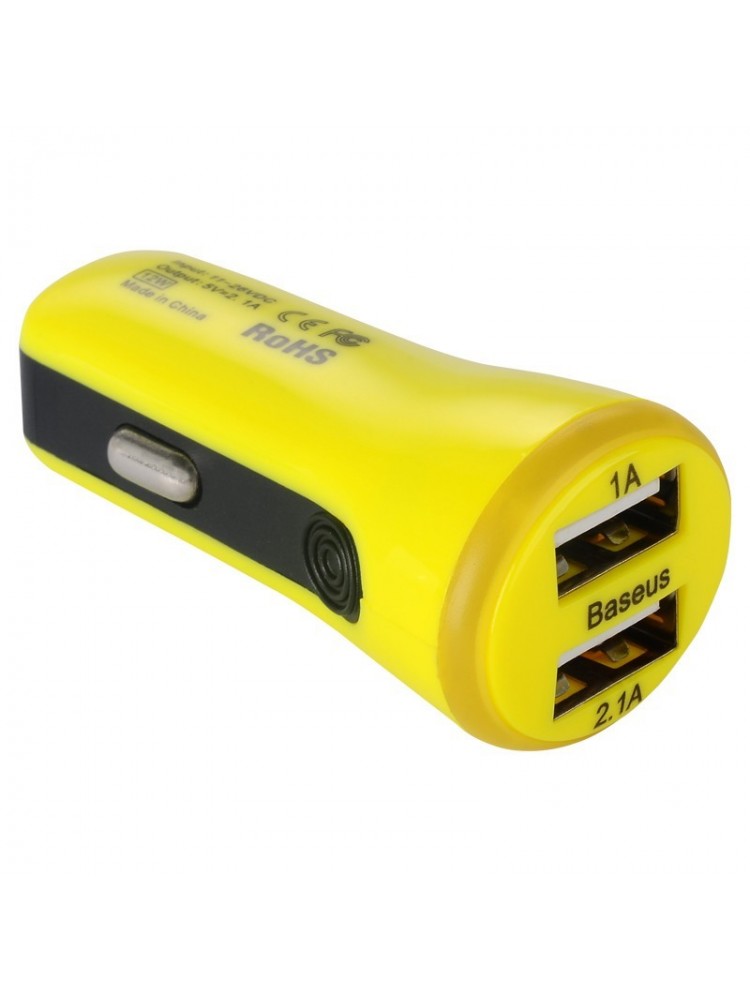 Автомобільне зарядне пристрій Baseus Tiny Yellow
