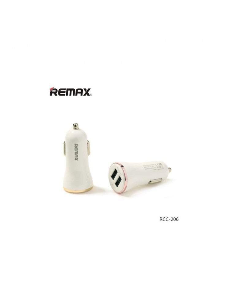 Автомобільний зарядний пристрій Remax RCC206 Dolfin 2.4A 2USB Gold