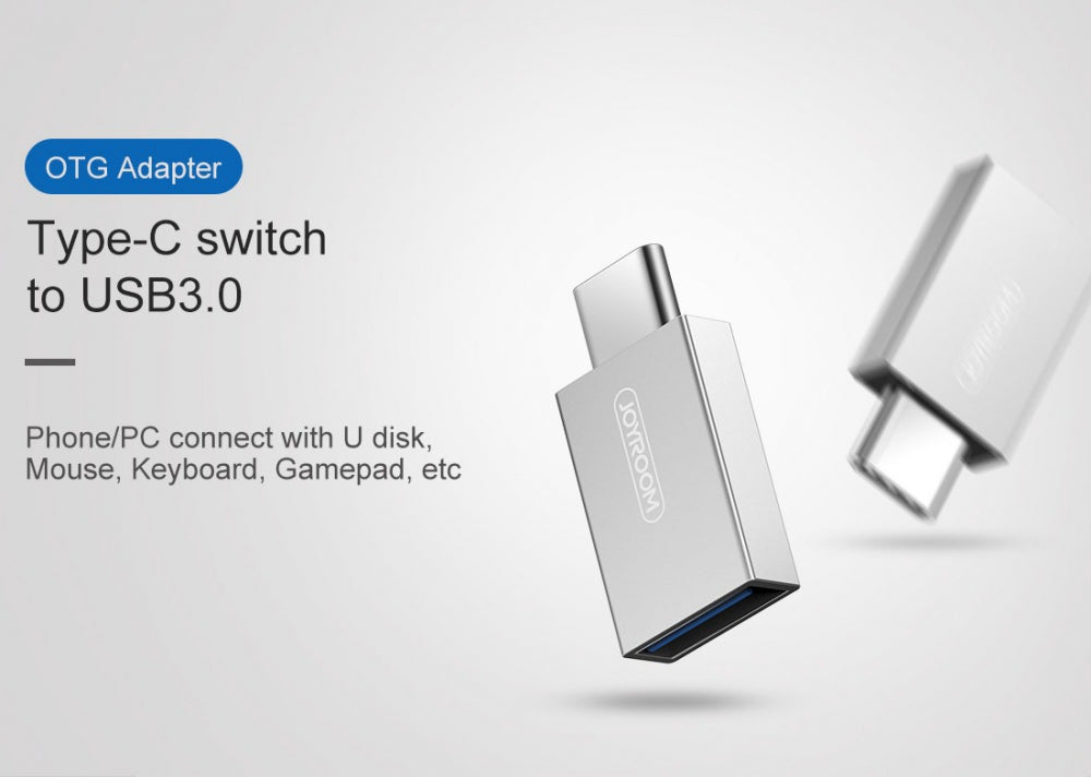 Перехідник Joyroom S-M204 HUI series Type-C Switch to USB 3.0 Сірий