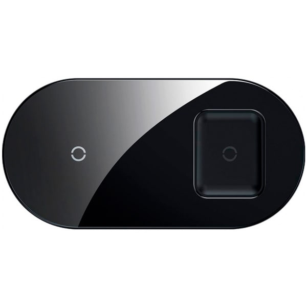 Бездротовий зарядний пристрій Baseus Simple 2in1 (для iPhone, AirPods) 18W MAX Чорний