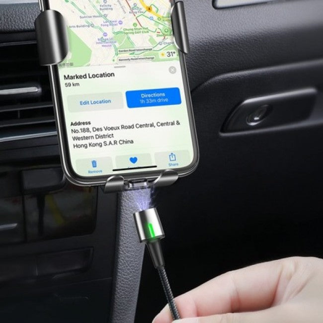 Кабель Baseus Zinc Magnetic Lightning (1.5A) 2m чорний