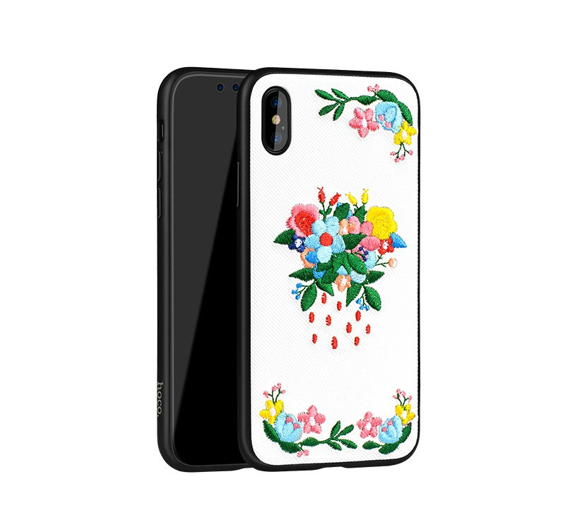 Чохол-накладка Hoco Summery flowers series iPhone X lilac