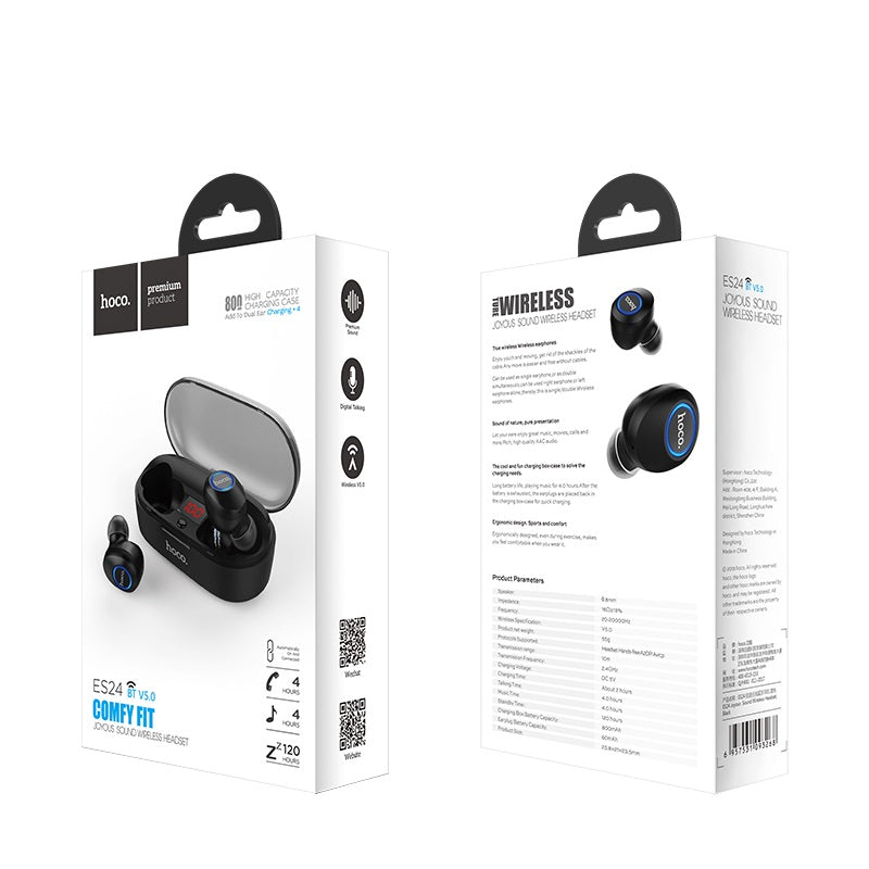 Bluetooth навушники Hoco ES24 Black
