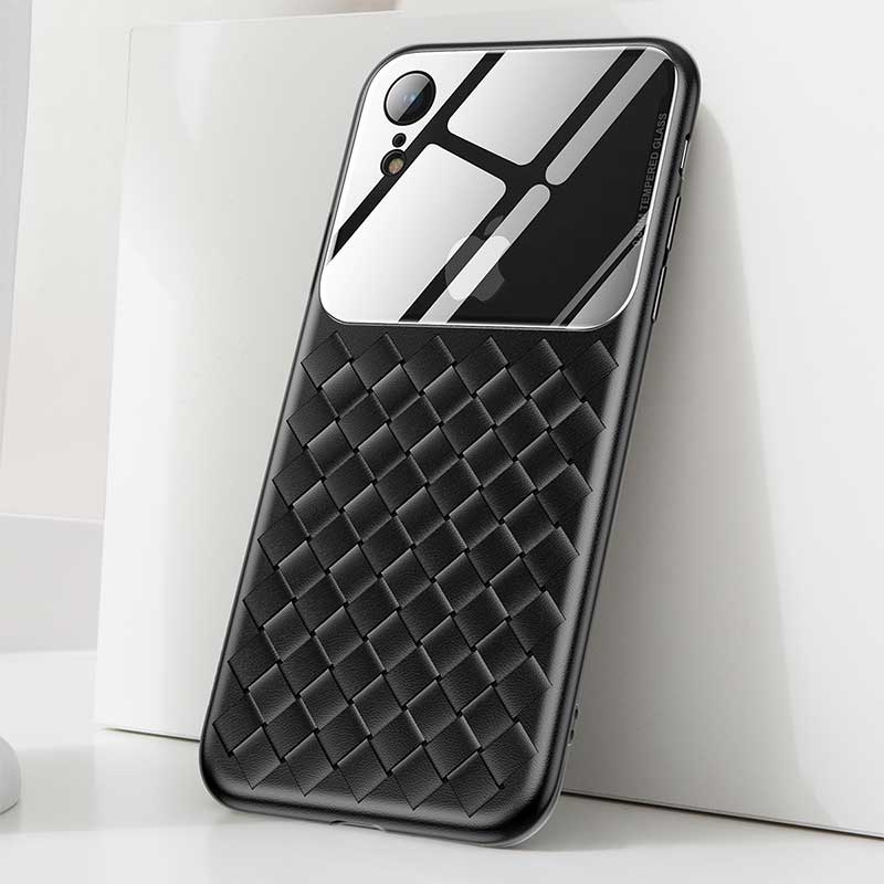 Чохол Baseus Glass and Weaving Case для Apple iPhone XR Чорний