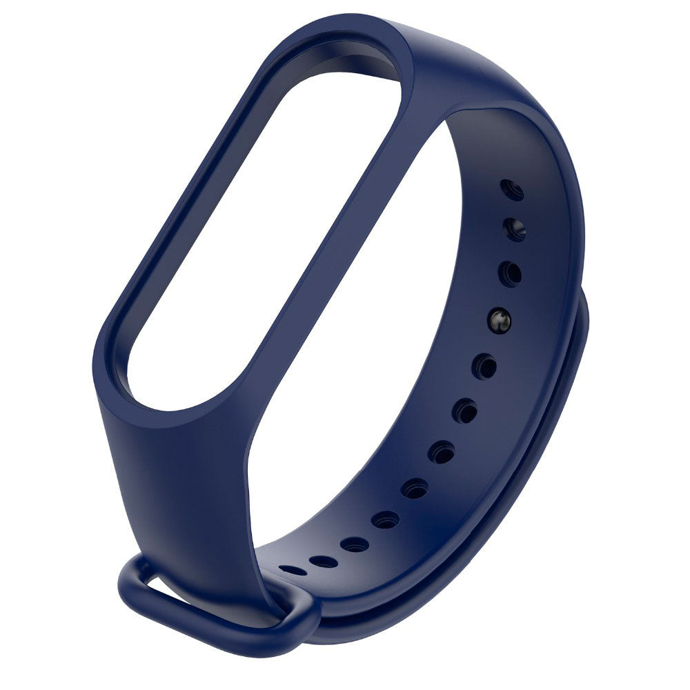 Силіконовий ремінець для фітнес-браслета Xiaomi Mi Band 5 Dark Blue
