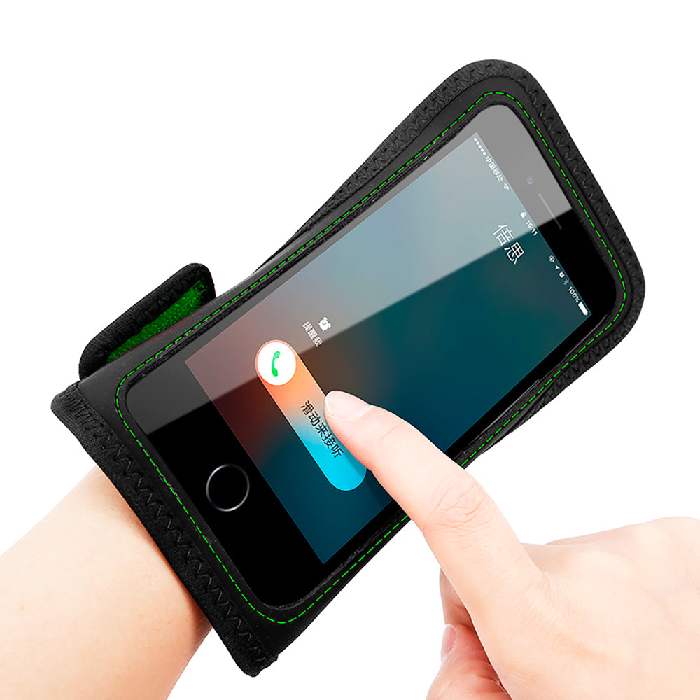 Спортивний чохол на руку Baseus Move Flexible Wristband 5" Black and Green
