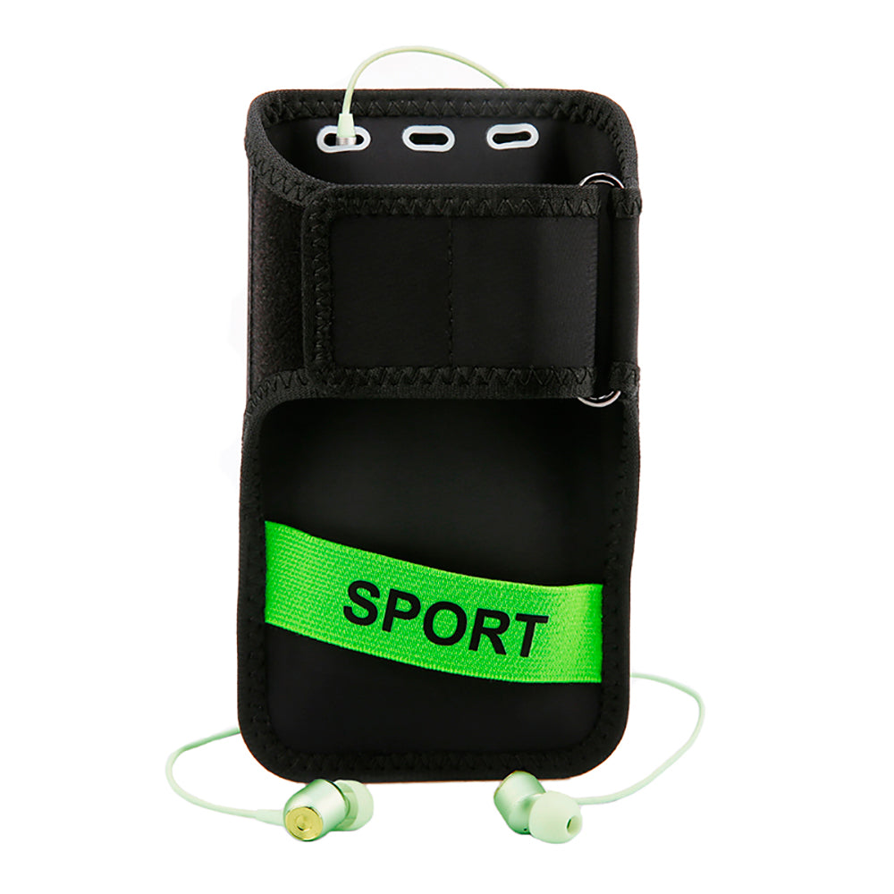 Спортивний чохол на руку Baseus Move Flexible Wristband 5" Black and Green