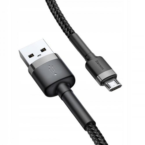 Кабель MicroUSB з опліткою Baseus Cafule 0.5m Чорний