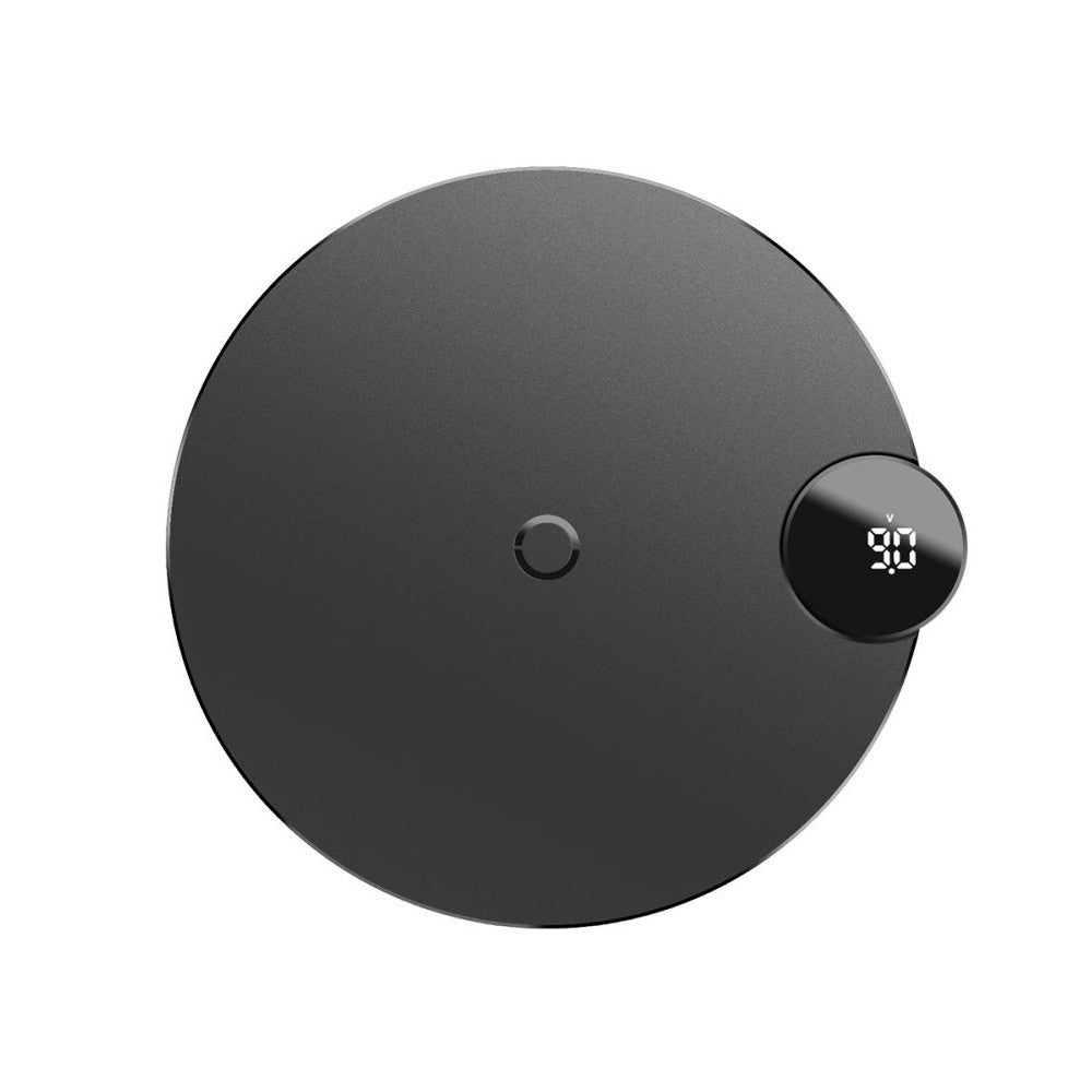 Бездротовий зарядний пристрій Baseus Digtal LED Display Wireless Charger Black