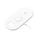 Бездротовий зарядний пристрій (AirPower) Baseus Smart 3in1 Wireless (для Apple Watch, iPhone, AirPods) 18W MAX White