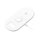 Бездротовий зарядний пристрій (AirPower) Baseus Smart 3in1 Wireless (для Apple Watch, iPhone, AirPods) 18W MAX White